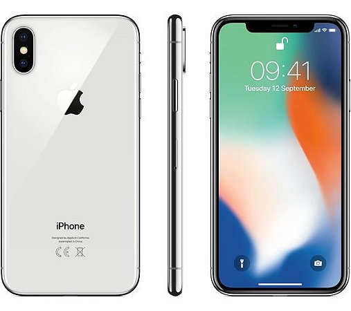 APPLE IPHONE X 64GB BRANCO NOVO COM 2 ANOS DE GARANTIA - SSILVAVENDAS