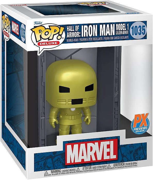 Funko Pop! Marvel Hall Of Armor Iron Man Model 1 Golden Armor 1035