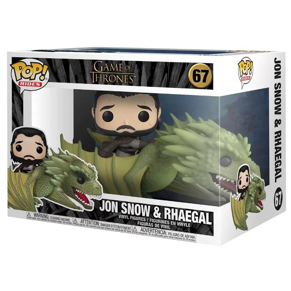 Funko Pop! Rides Game Of Thrones Jon Snow & Rhaegal 67 Original
