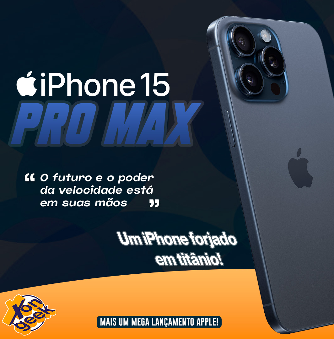 Smartphone iPhone 15 Pro Max 256gb, Câmera de 48Mp, Rede 5G e-Sim