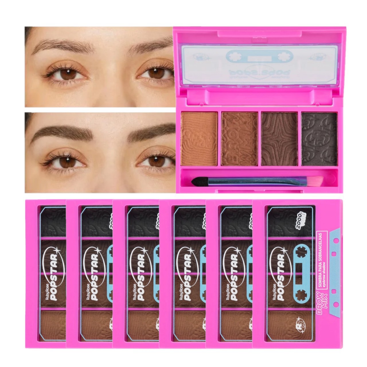 Ruby Rose - Sombra p/ Sobrancelhas Popstar E2510 - 6 Und