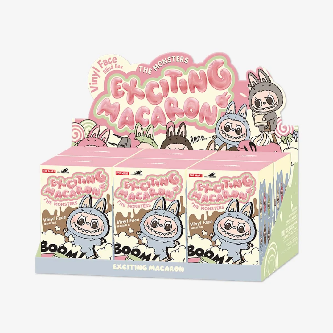 Pop Mart Labubu The Monsters Tasty Macarons Vinyl Face - Caixa