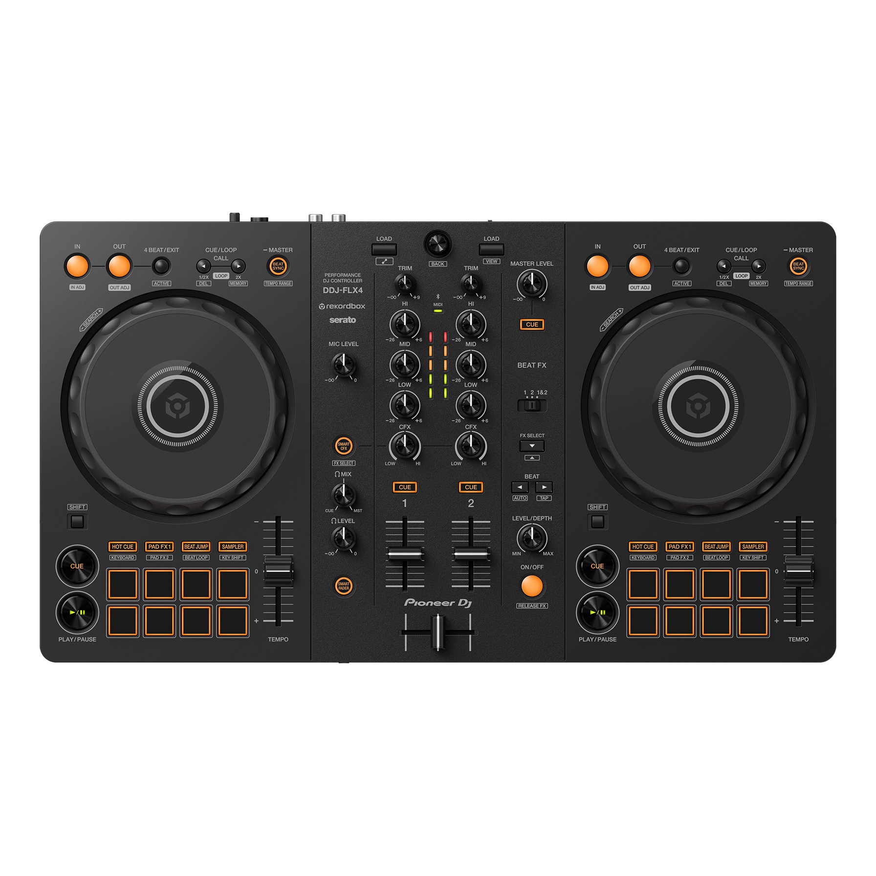 Mesa Controladora Pioneer DDJ-FLX4 Preto - O Acústico - Referência
