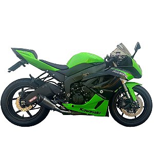 Ponteira Escapamento Esportivo link moto curto inox kawasaki zx-6r
