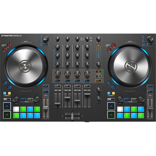 Controlador DJ Native Instruments Traktor Kontrol S3 com 4 canais