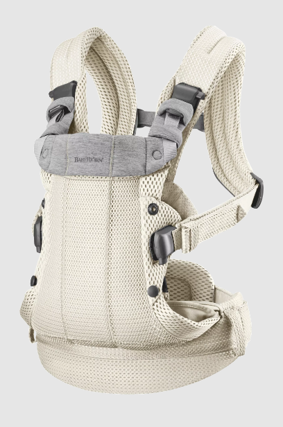 BabyBjorn Baby Carrier Harmony Cream 0-3 anos, Malha 3D Canguru