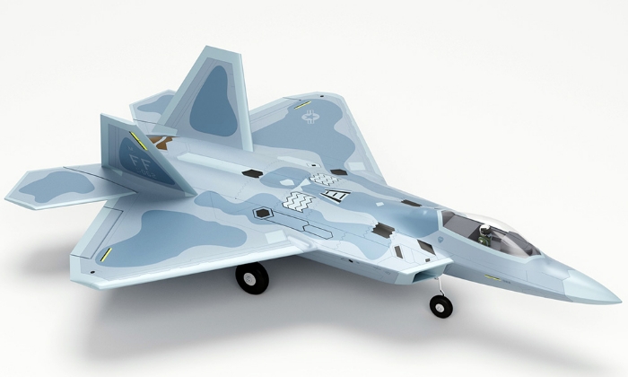 Banana Hobby - 4 CH XFly-Model F-22 Raptor Twin 40mm RC EDF Jet PNP