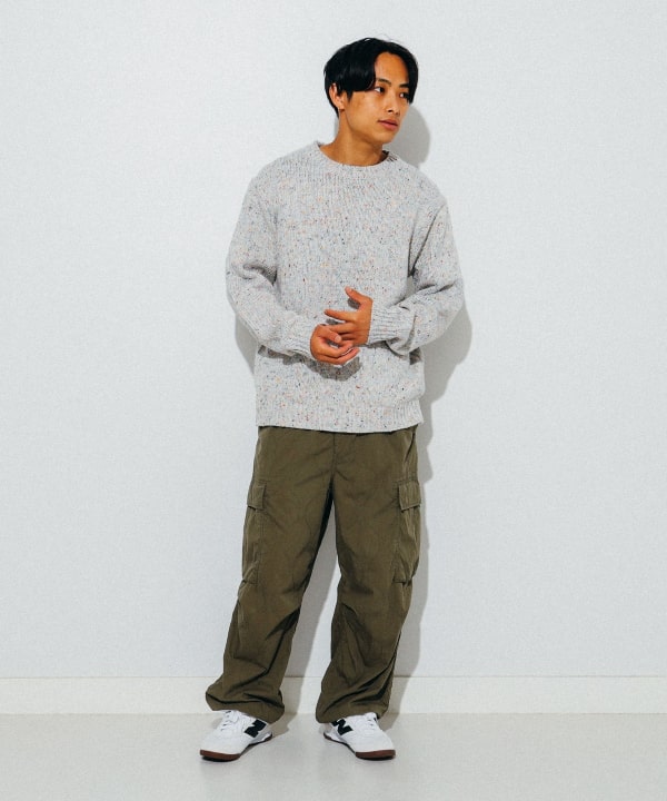 BEAMS（ビームス）3ゲージ カラーネップ クルーネック ニット 24FW