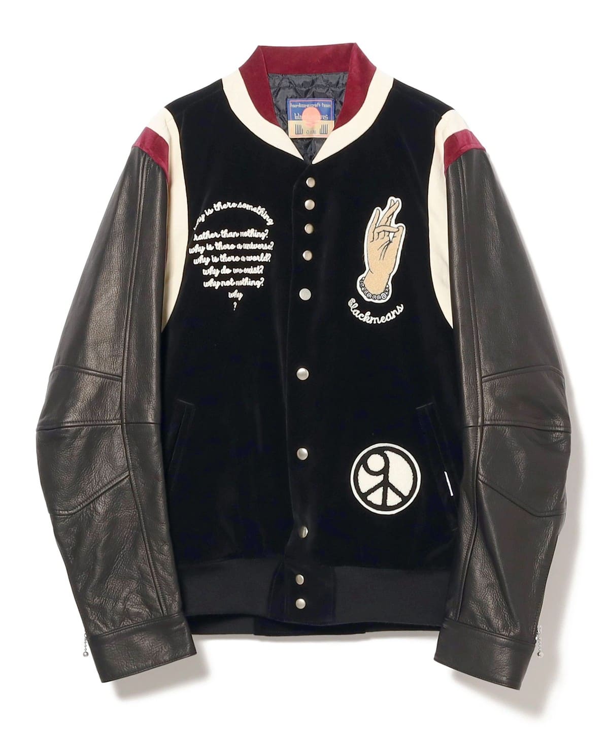 BEAMS（ビームス）△blackmeans / Stadium Jacket Black（ブルゾン