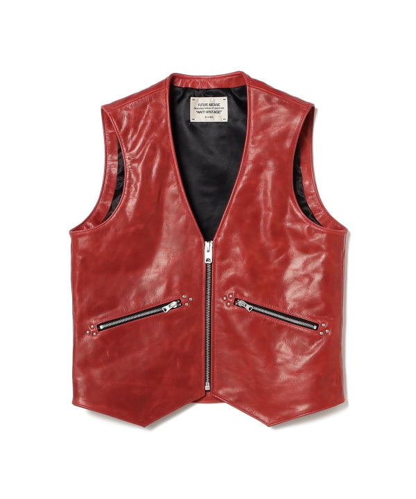 BEAMS（ビームス）FUTURE ARCHIVE / LEATHER VEST（トップス ベスト