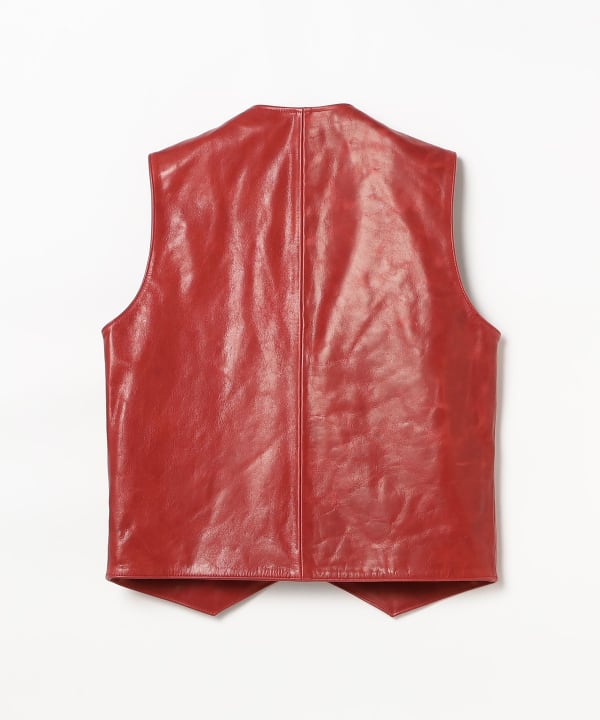 BEAMS（ビームス）FUTURE ARCHIVE / LEATHER VEST（トップス ベスト
