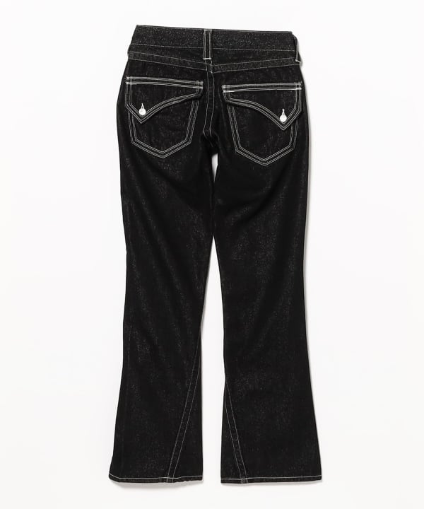BEAMS（ビームス）FUTURE ARCHIVE / FLARE GLITTER DENIM（パンツ
