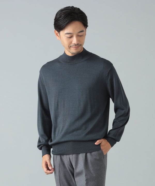 BEAMS F（ビームスF）RENCONTRANT / シルク モックネック ニット