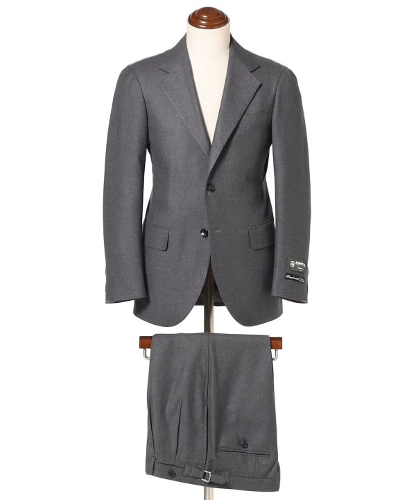 BEAMS F（ビームスF）HANDMADE DORMEUIL ウール ソリッド スーツ