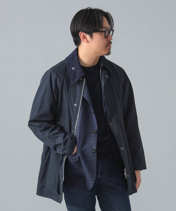 Barbour バブアー BEAMS別注 ビデイル ナイロンジャケット ネイビー
