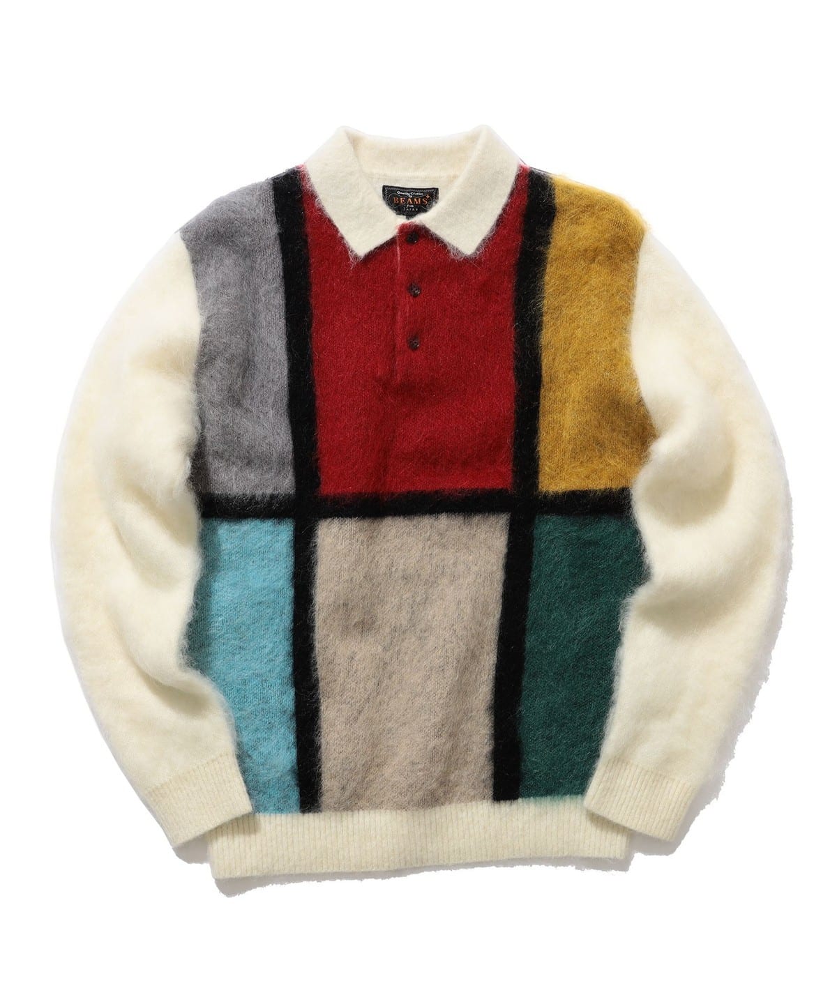 BEAMS PLUS（ビームス プラス）Knit Polo Shaggy（シャツ・ブラウス