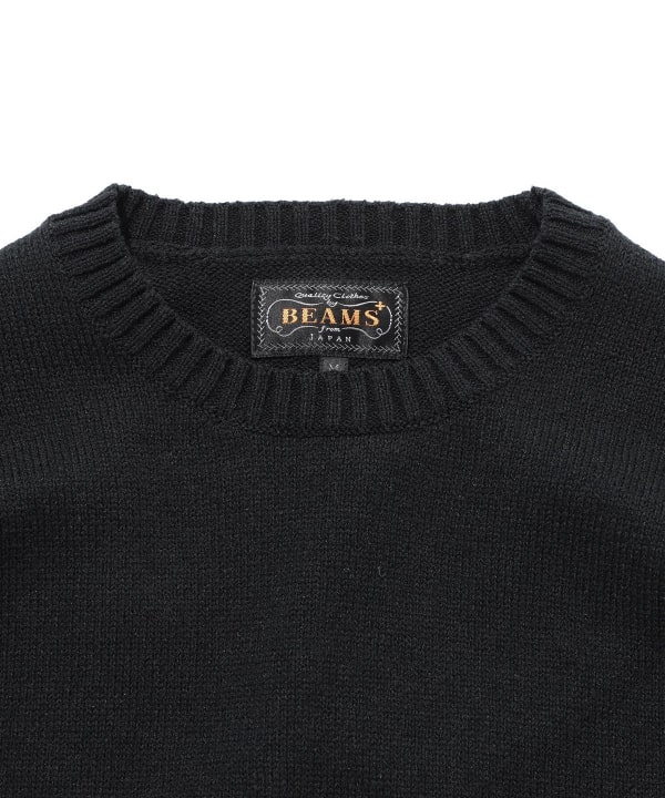 BEAMS PLUS（ビームス プラス）Crew LilyYarn 7G（トップス ニット