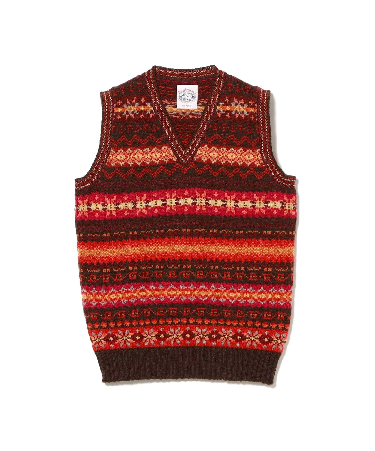 BEAMS PLUS（ビームス プラス）【別注】Jamieson's / Fairsile V-Neck