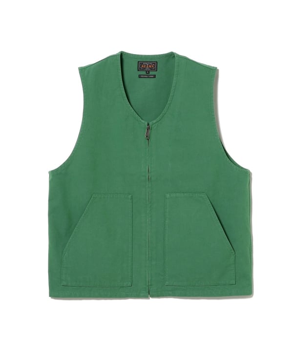 BEAMS PLUS（ビームス プラス）WORK Zip Vest Canvas（トップス ベスト