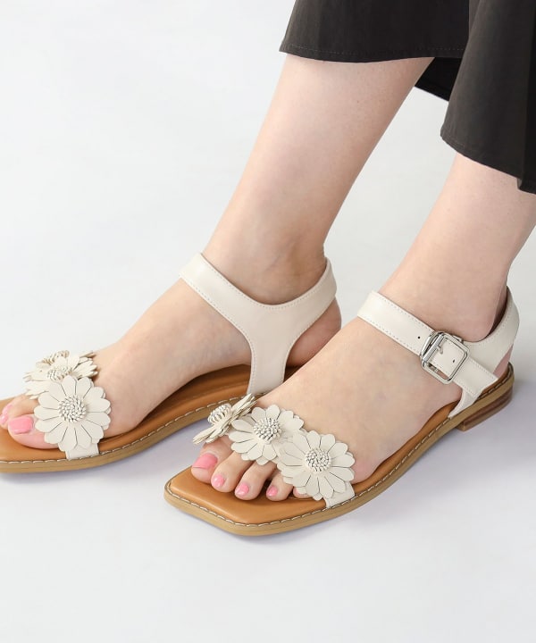 BEAMS HEART（ビームス ハート）フラワーモチーフ サンダル（シューズ