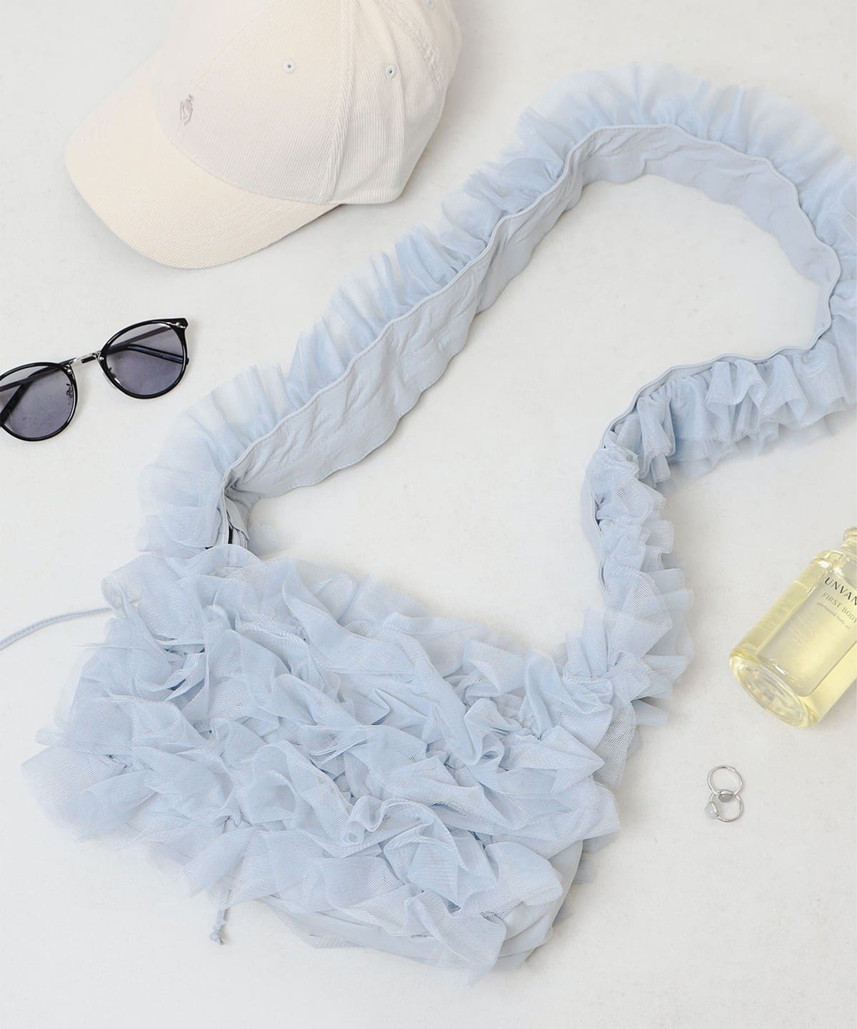 BEAMS HEART（ビームス ハート）チュールフリル ショルダーバッグ