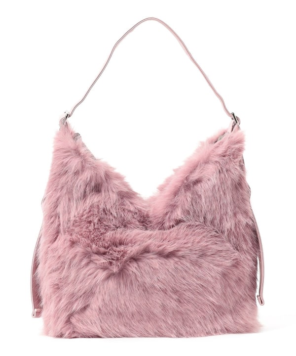 BEAMS HEART（ビームス ハート）ボリュームファー トートバッグ