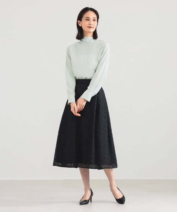 Demi-Luxe BEAMS（デミルクス ビームス）ロングボウタイ ブラウス