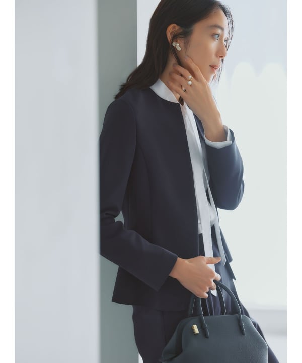 Demi-Luxe BEAMS（デミルクス ビームス）トリアセ ペプラムジャケット