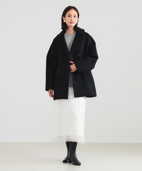 Demi-Luxe BEAMS（デミルクス ビームス）TICCA / ウール ピーコート