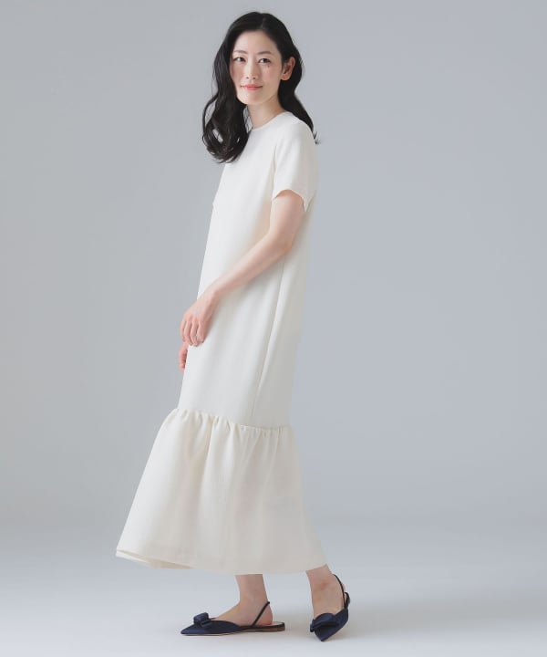 EFFE BEAMS（エッフェ ビームス）クルー ジョーゼット ワンピース