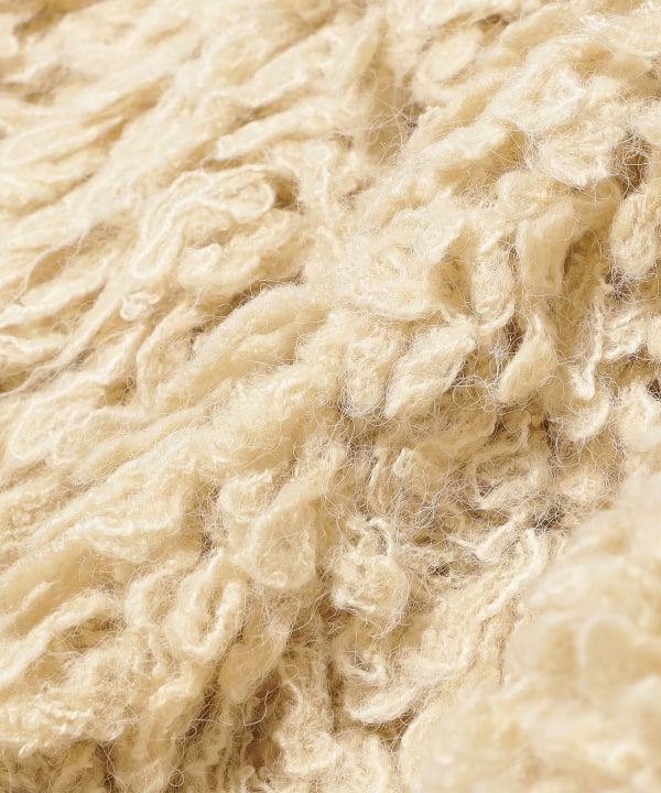 Ray BEAMS（レイ ビームス）ミックス ループ編み ニット ジャケット