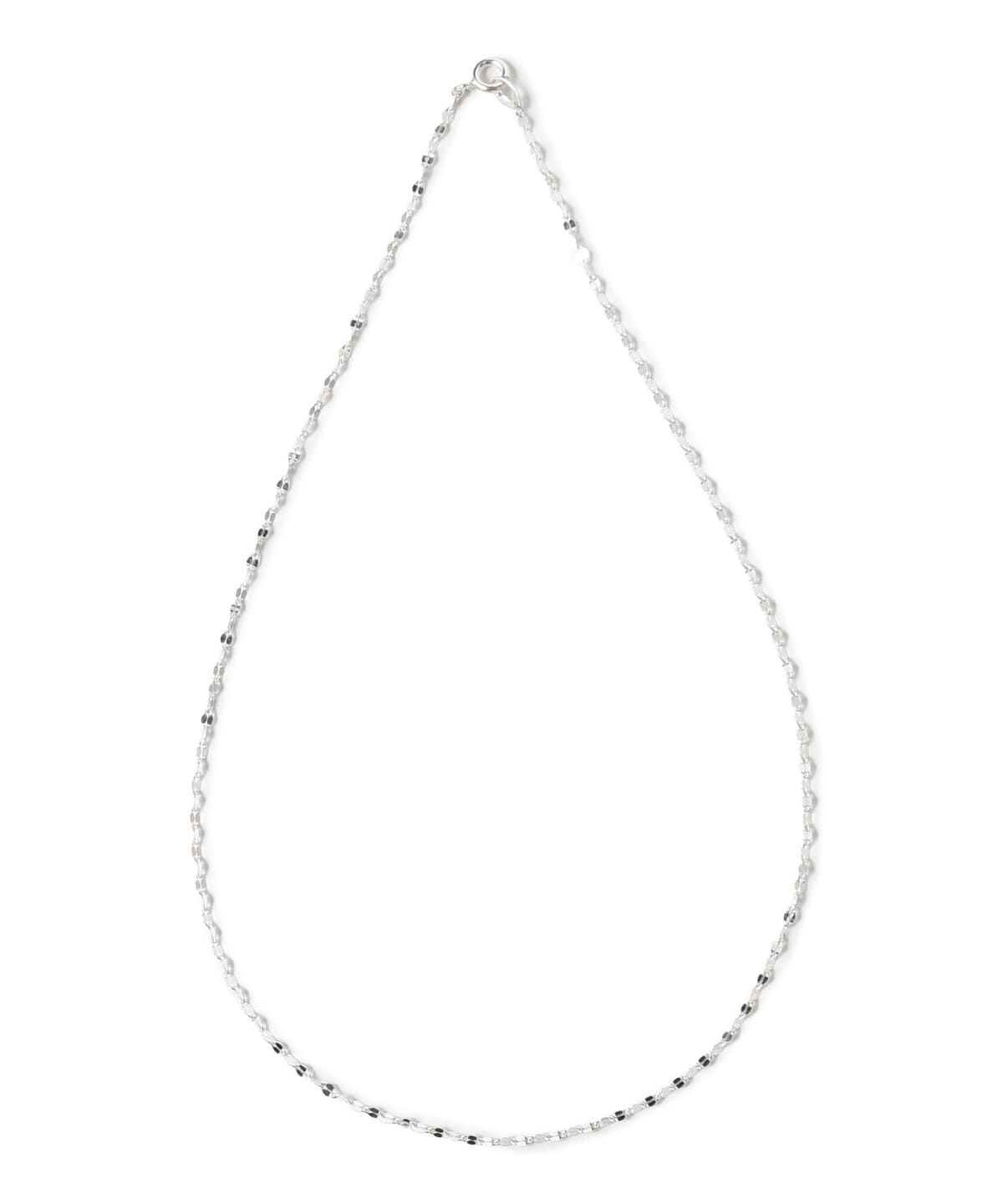 Ray BEAMS（レイ ビームス）シルバー ペタル チェーン ネックレス