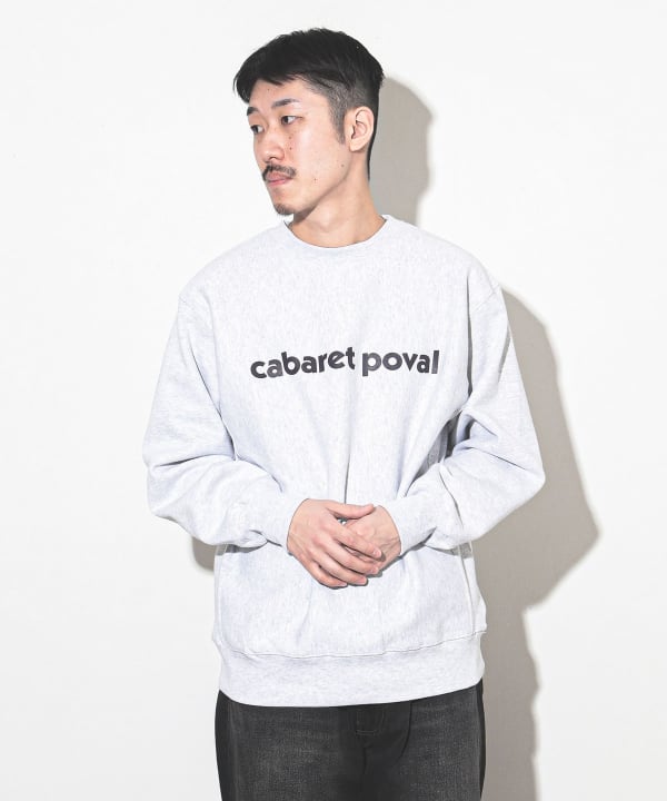 BEAMS T（ビームスT）Cabaret Poval / Logo Crewneck（トップス