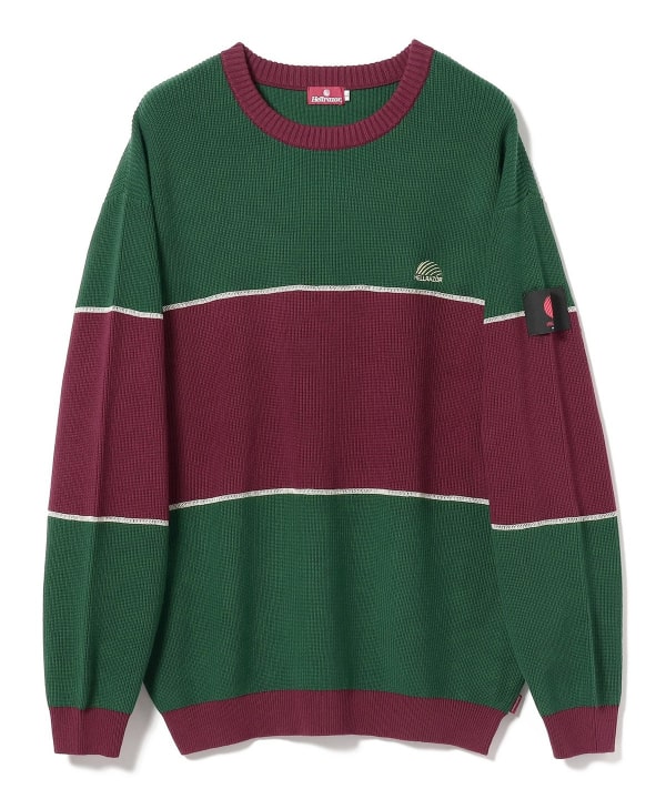 BEAMS T（ビームスT）HELLRAZOR / BIG STRIPE CREW KNIT（トップス