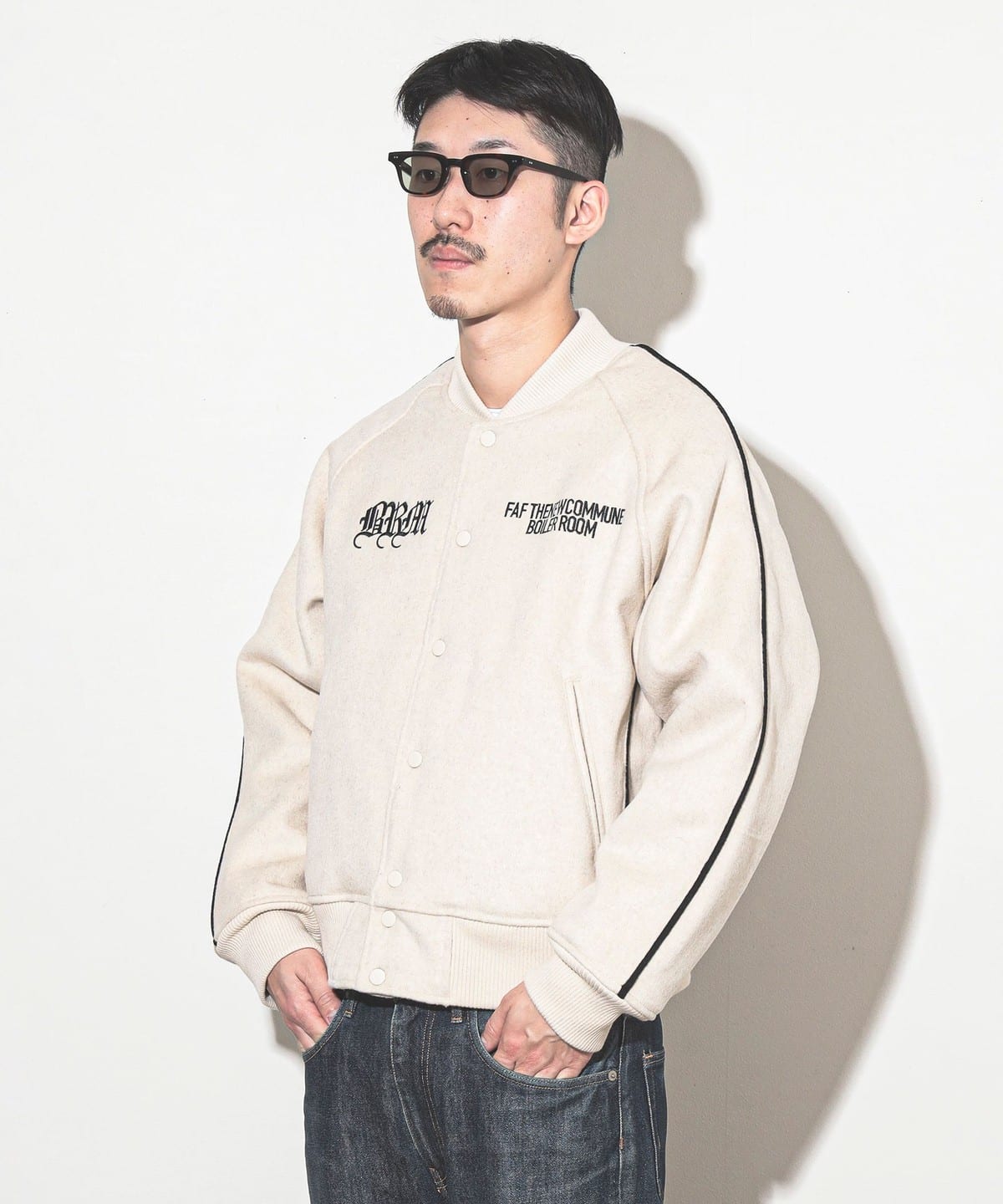 BEAMS T（ビームスT）Boiler Room × FAF / Stadium Jacket（ブルゾン