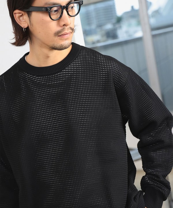 B:MING by BEAMS（ビーミング by ビームス）12ゲージ ワッフル クルー