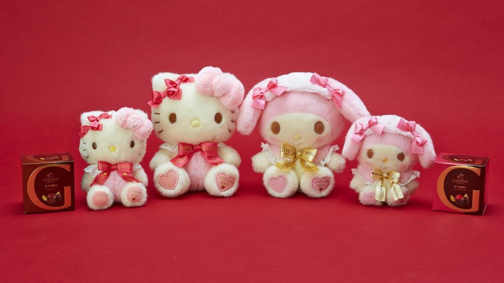 激カワ】ゴディバ仕様のキティとマイメロ出るよ～。可愛い足裏にも注目