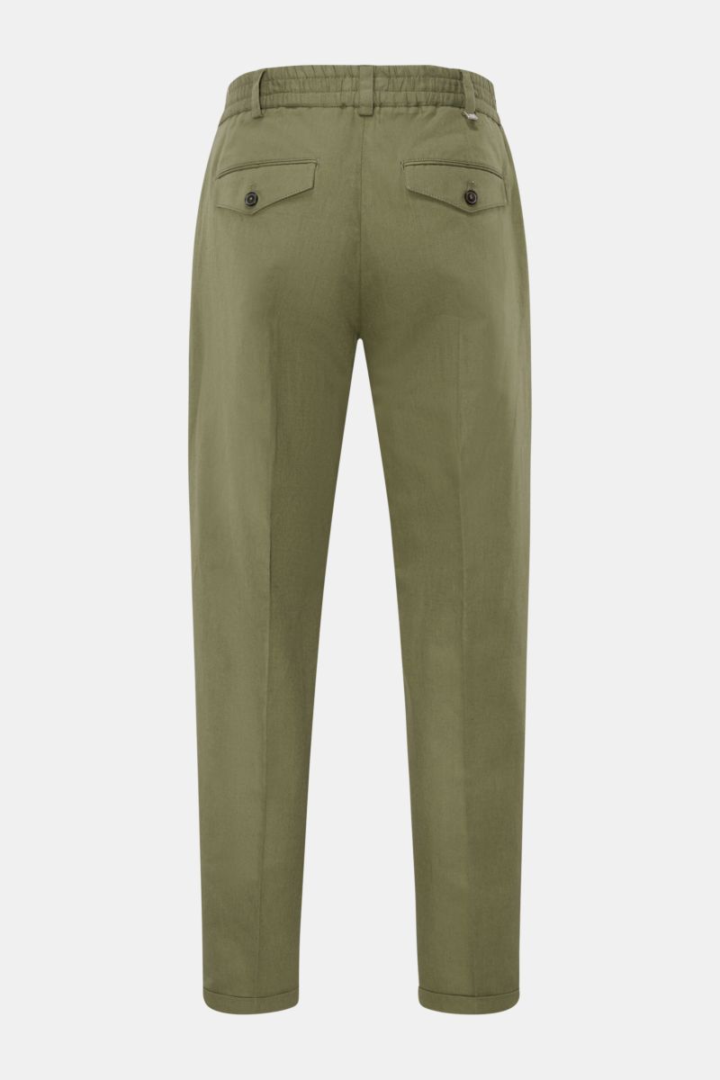 AMI PARIS wool trousers 'Carrot Fit' dark brown | BRAUN Hamburg