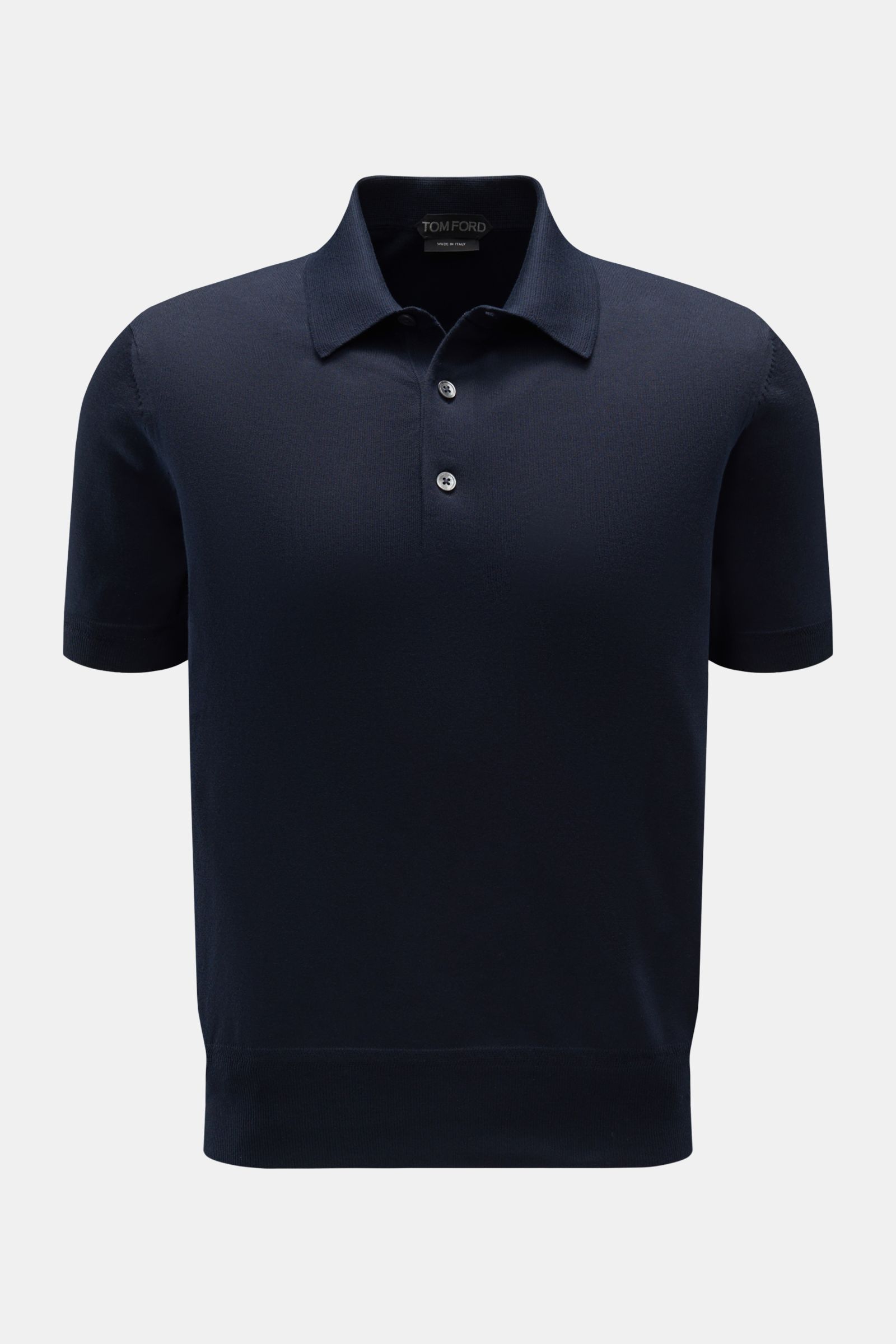 TOM FORD short sleeve knit polo navy | BRAUN Hamburg