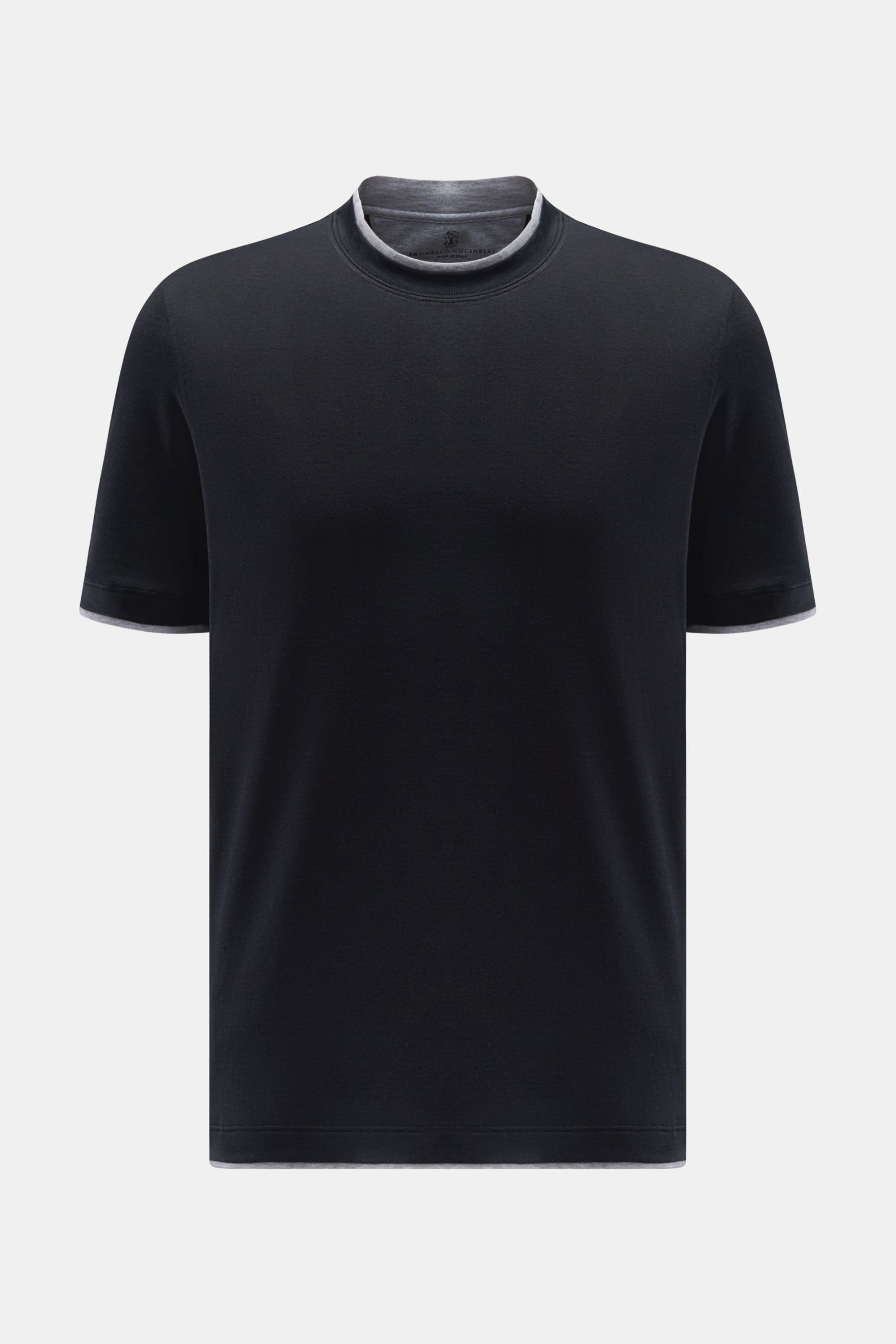 BRUNELLO CUCINELLI crew neck T-shirt black | BRAUN Hamburg