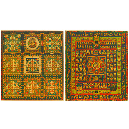 両界曼荼羅 色紙（2枚一組） | 仏壇・仏具専門店 滝田商店