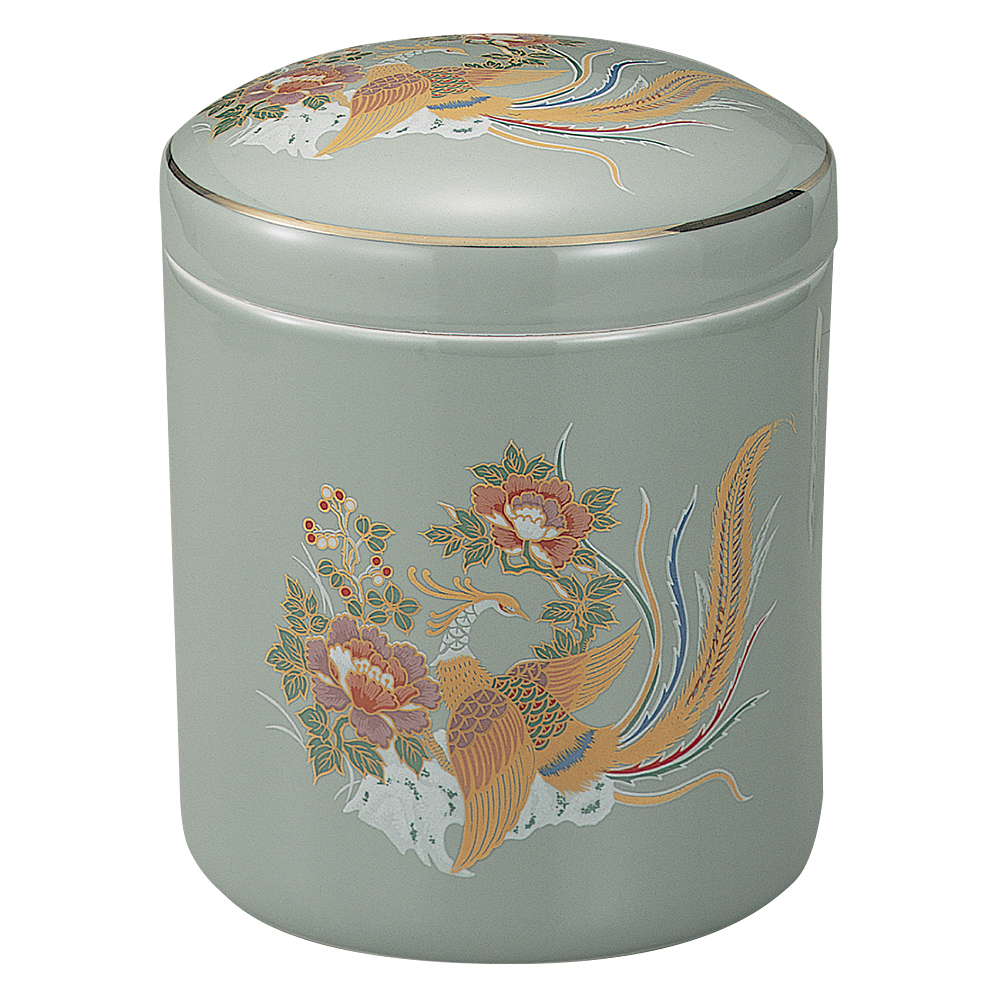 骨壷（骨壺） 青磁 牡丹鳳凰 | 仏壇・仏具 滝田商店