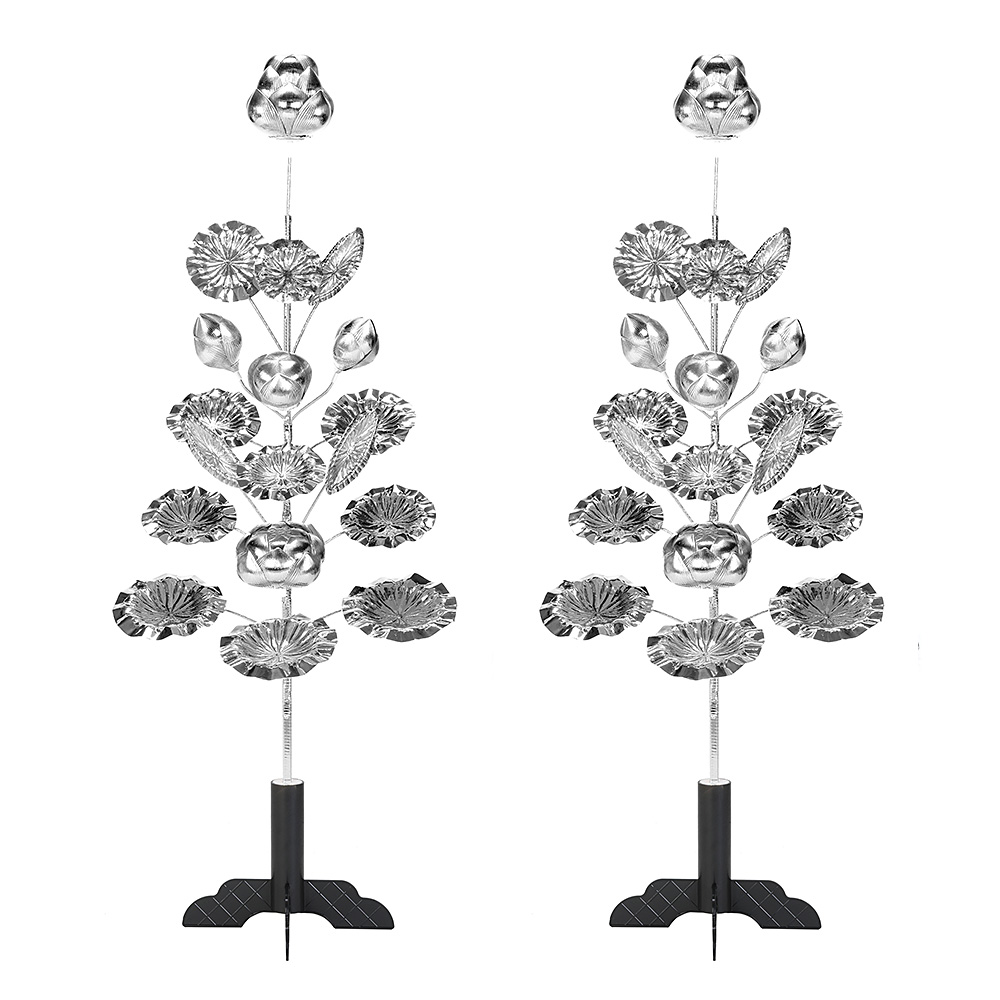 盆花 銀蓮華(施主花) 組立式 40号18本立 (一対) | 仏壇・仏具専門店