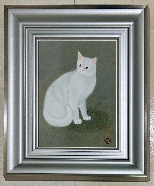 室井東志生 白い猫 日本画入荷 】2025年4月20日 - 【 斎藤清作品常設店