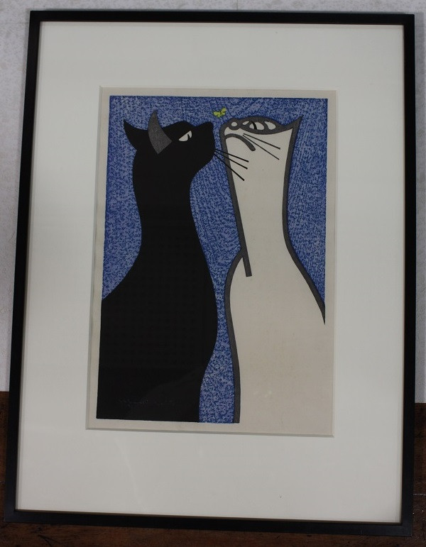 土野進 絵画 エプロンを着た女 原画 油絵 土野進絵画エプロンを着た女