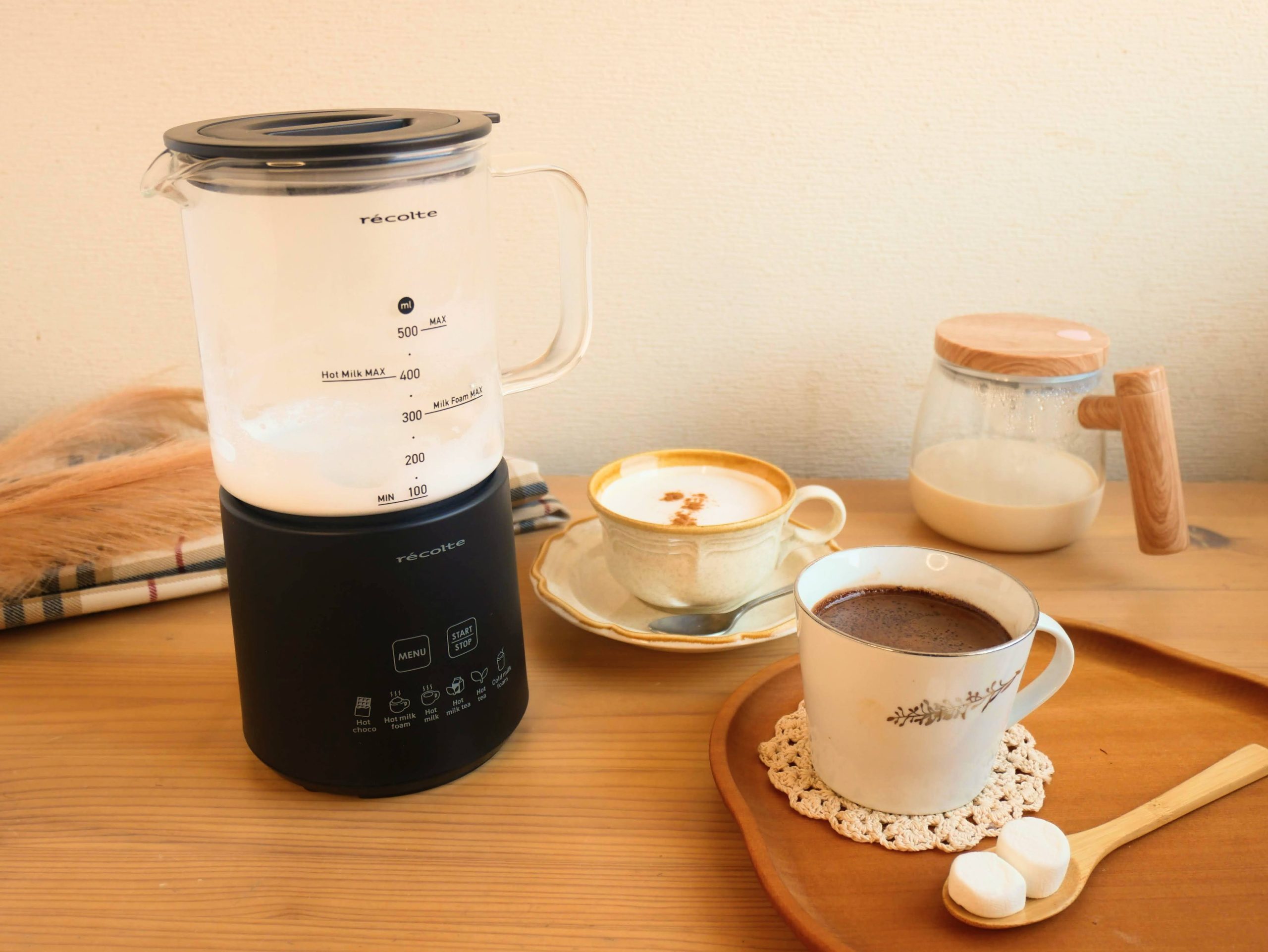 実機レビュー＆レシピ】レコルト「ホットチョコ＆ミルクフォーマー」で