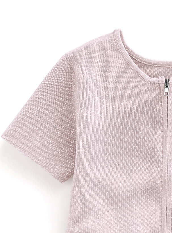 ラメニットダブルジップトップス[gn272] | レディースファッション通販