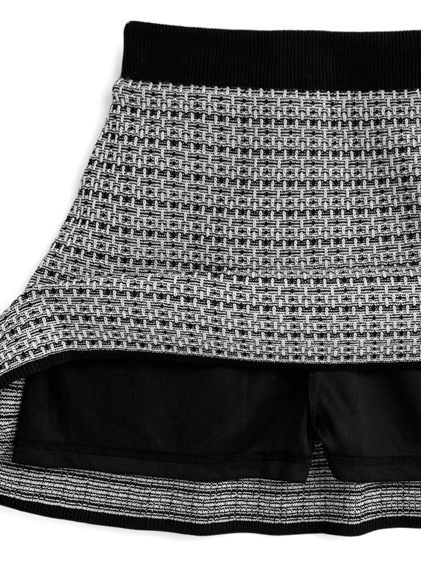 カーディガン×インパン裏地付きミニスカートラメツイードセットアップ