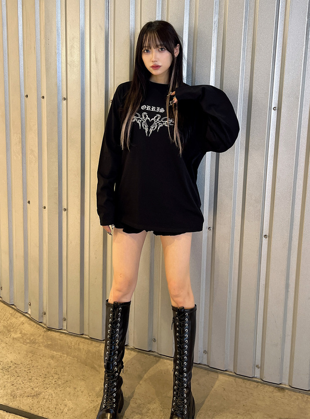 グラフィックプリントオーバーロンT[sm327] | レディースファッション