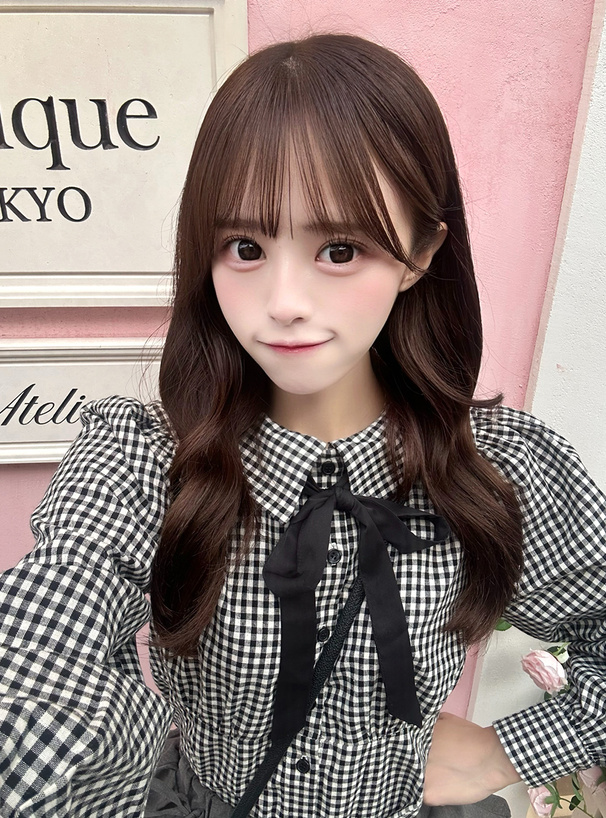 リボン付きギンガムチェック柄ブラウス[ta296] | レディース